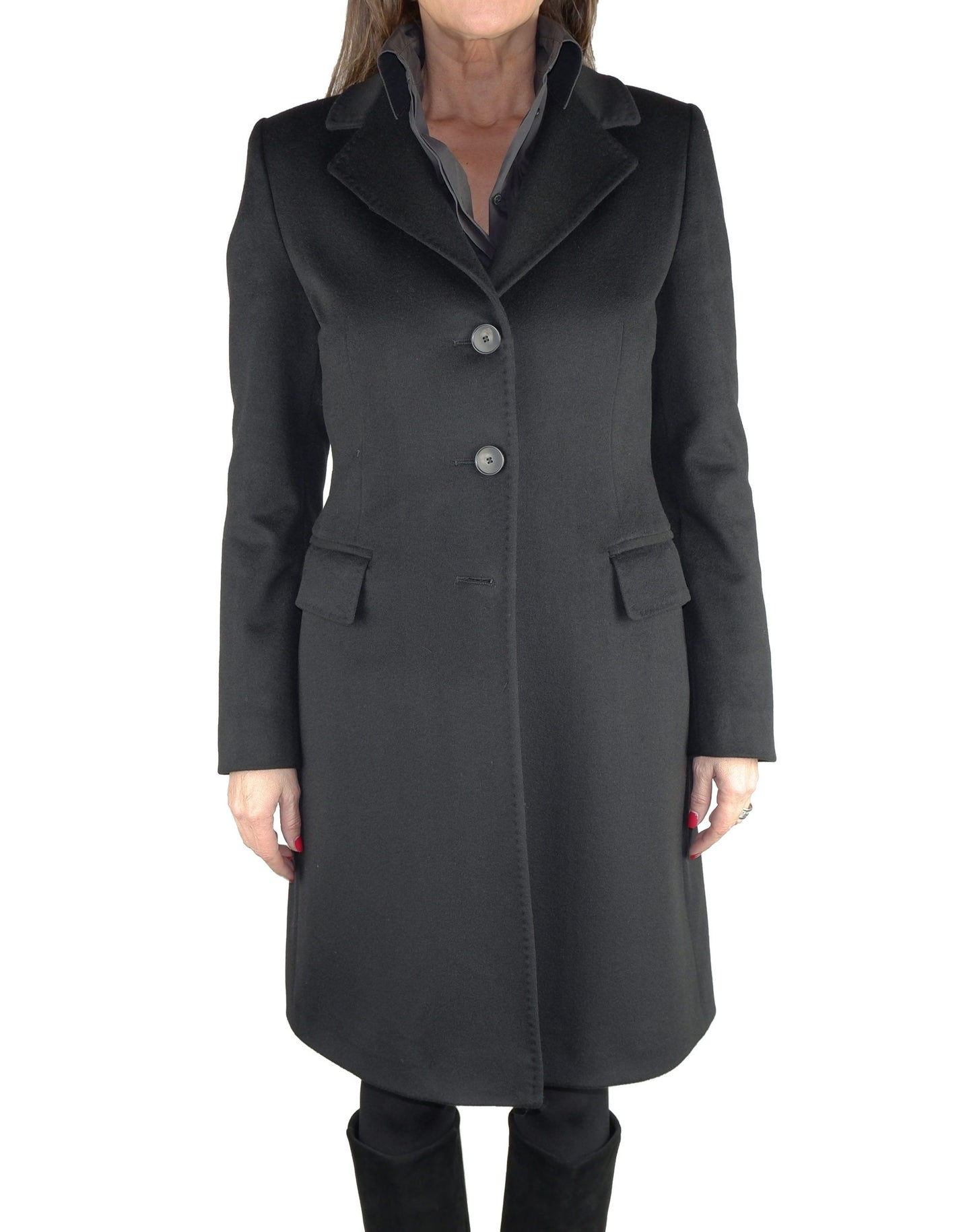 Made in Italy Elegant Italian Wool Fabric Coat