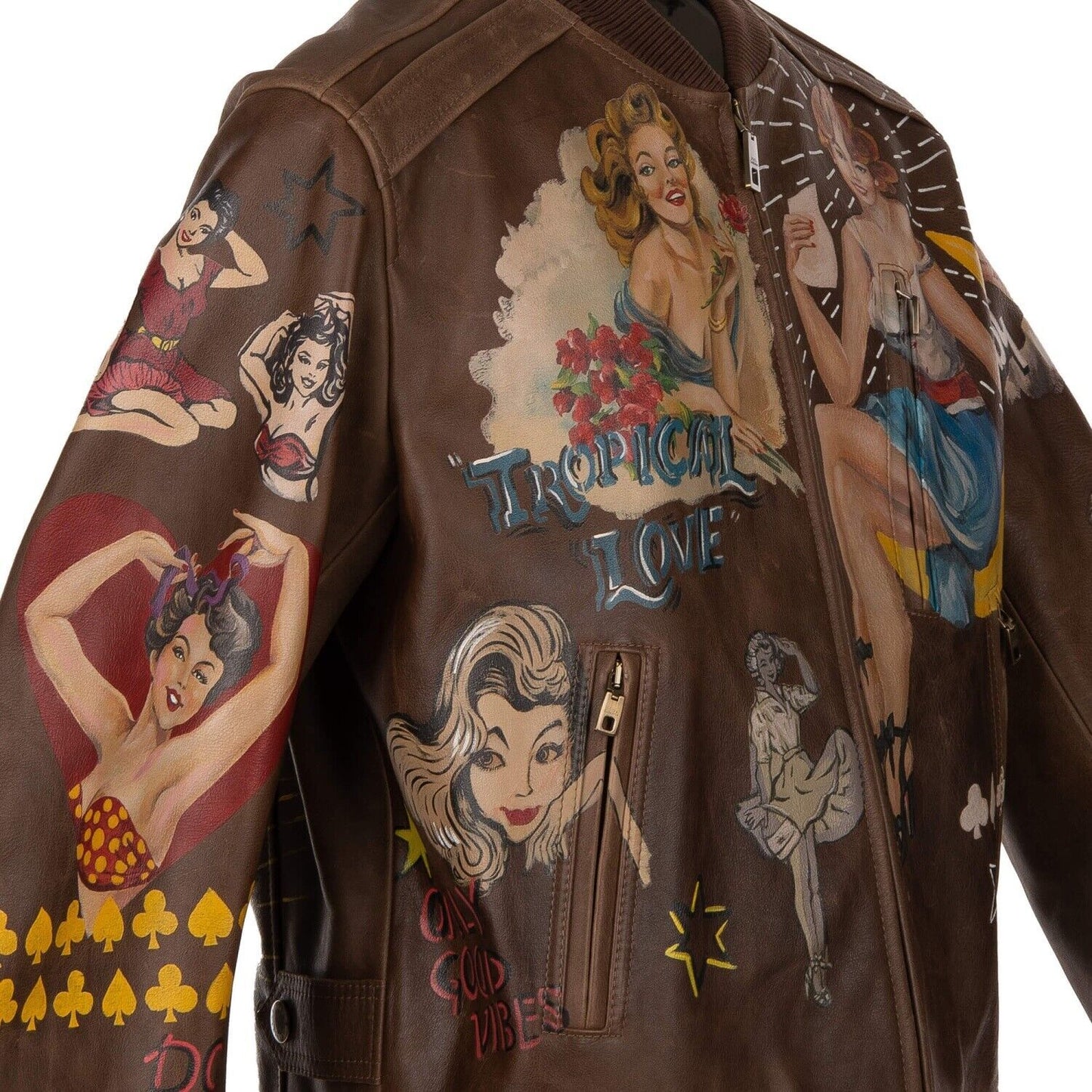 Dolce & Gabbana Exquisite Handcrafted Bull Leather Jacket