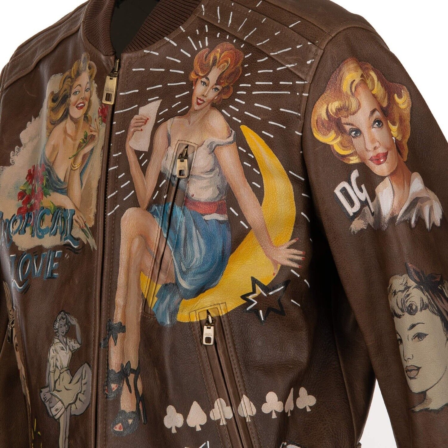 Dolce & Gabbana Exquisite Handcrafted Bull Leather Jacket