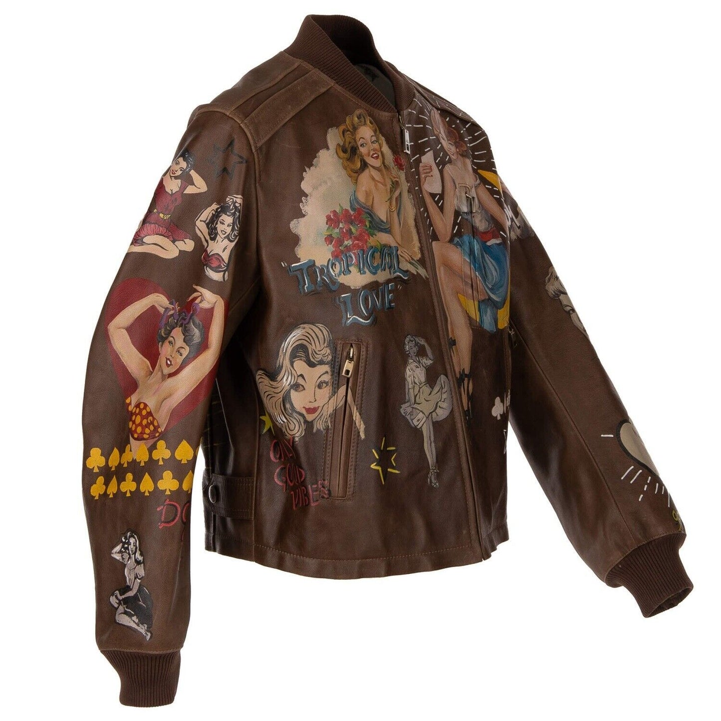 Dolce & Gabbana Exquisite Handcrafted Bull Leather Jacket