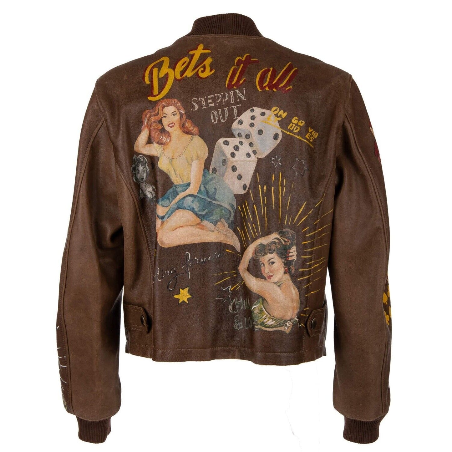 Dolce & Gabbana Exquisite Handcrafted Bull Leather Jacket