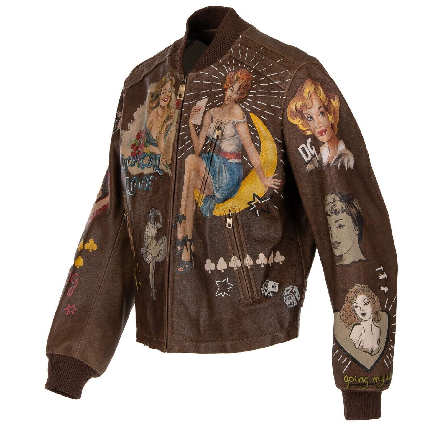 Dolce & Gabbana Exquisite Handcrafted Bull Leather Jacket