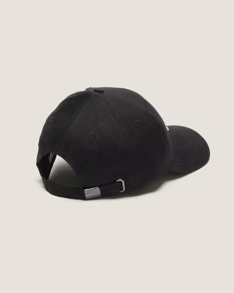 Hinnominate Embroidered Logo Cotton Hat in Sleek Black