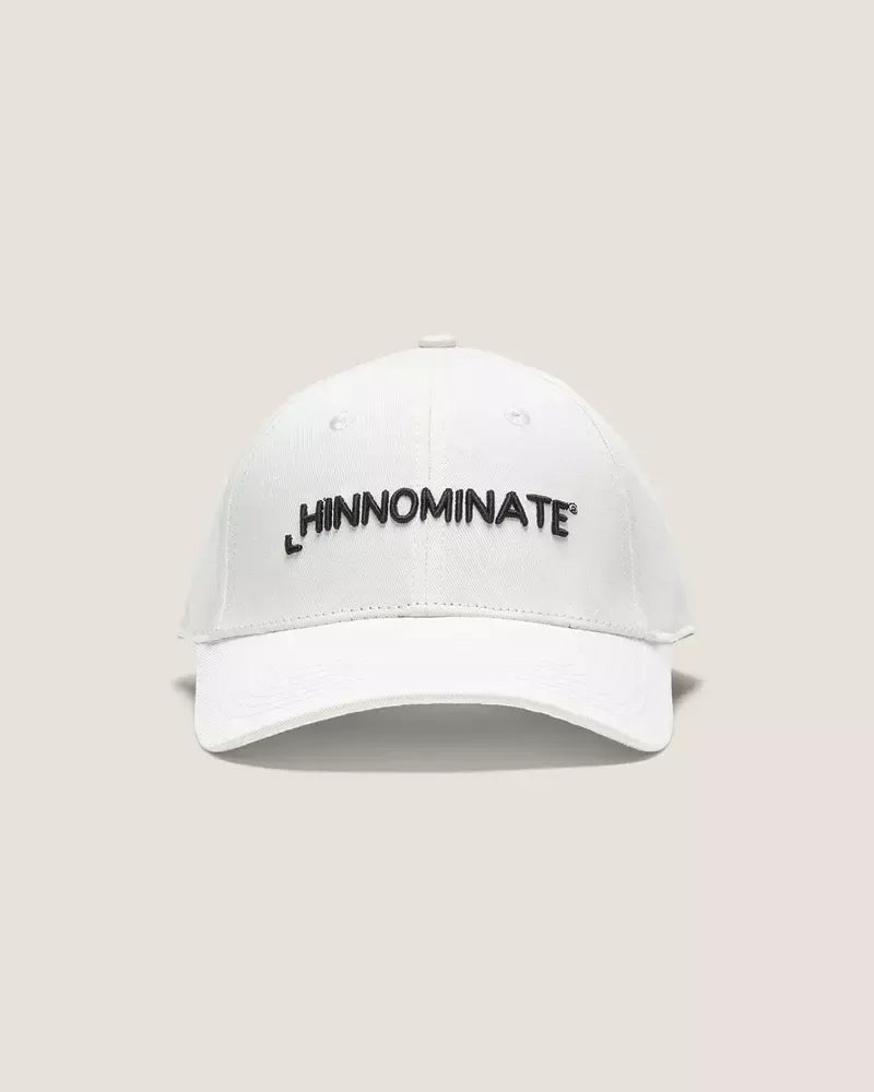 Hinnominate Chic Embroidered Logo Cotton Hat - Pristine White