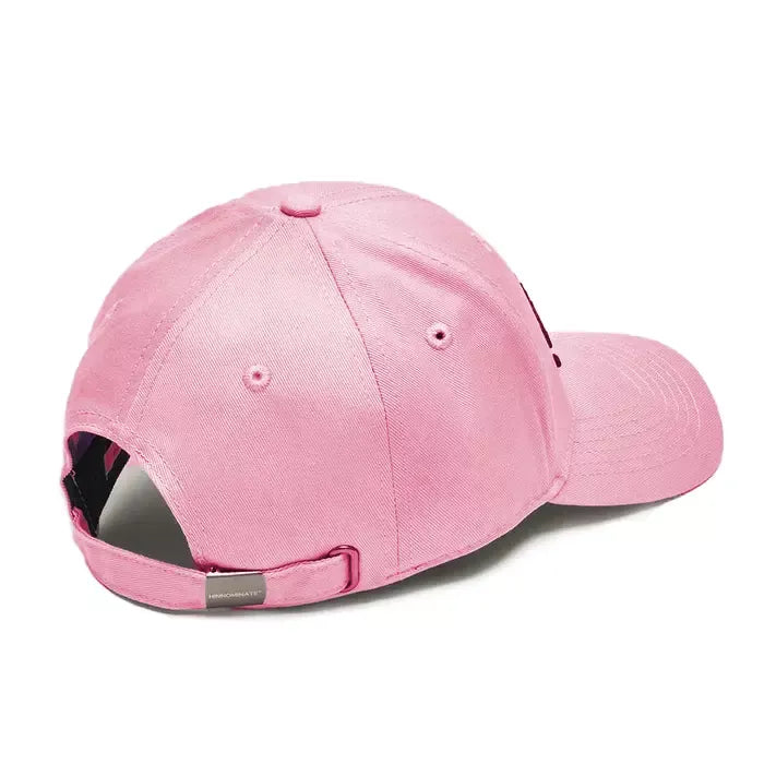 Hinnominate Chic Pink Visor Cap with Elegant Embroidery