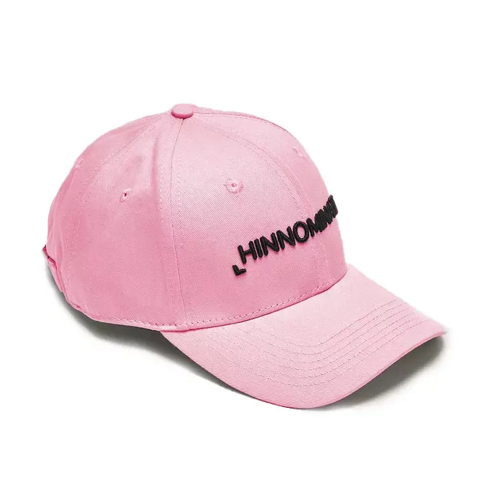 Hinnominate Chic Pink Visor Cap with Elegant Embroidery