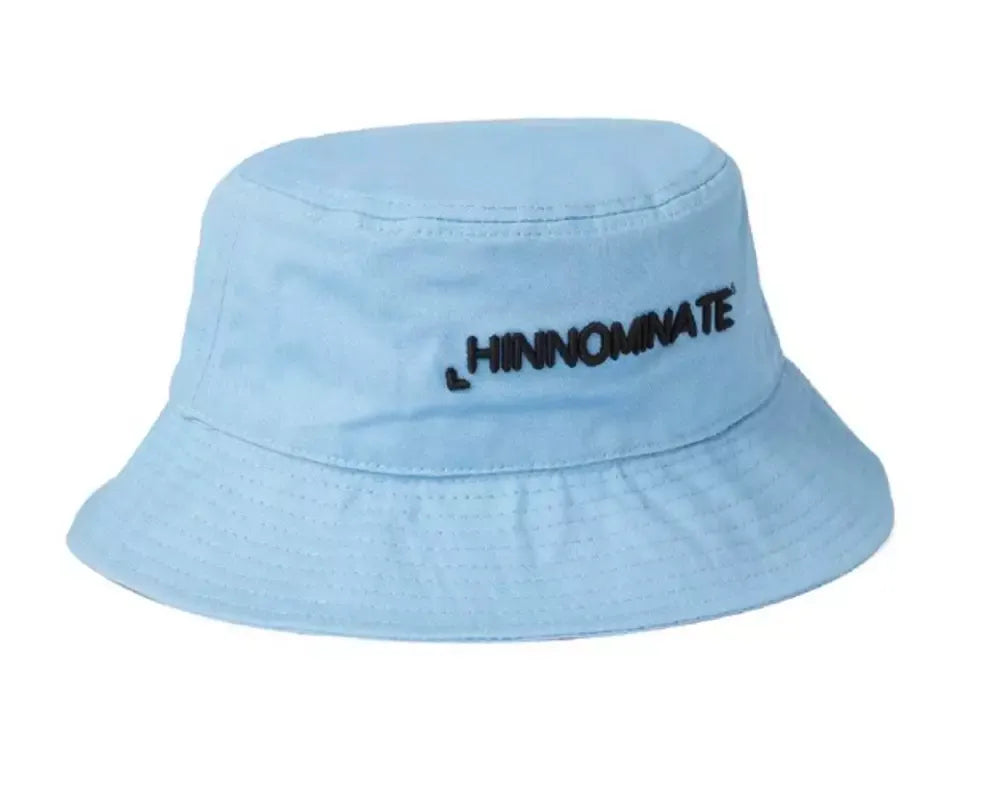 Hinnominate Chic Light Blue Cotton Hat with Front Logo