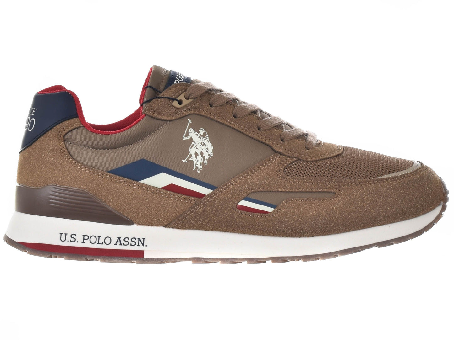 U.S. POLO ASSN. Elegant Brown Sneakers with Colorful Accents