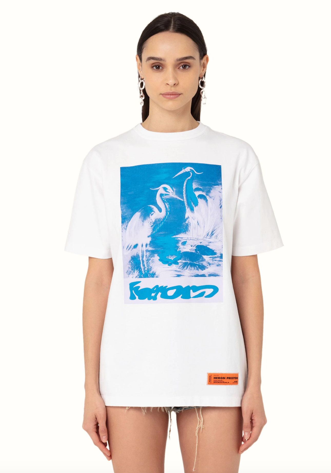 Heron Preston Elevated White Cotton Tee - Timeless Comfort