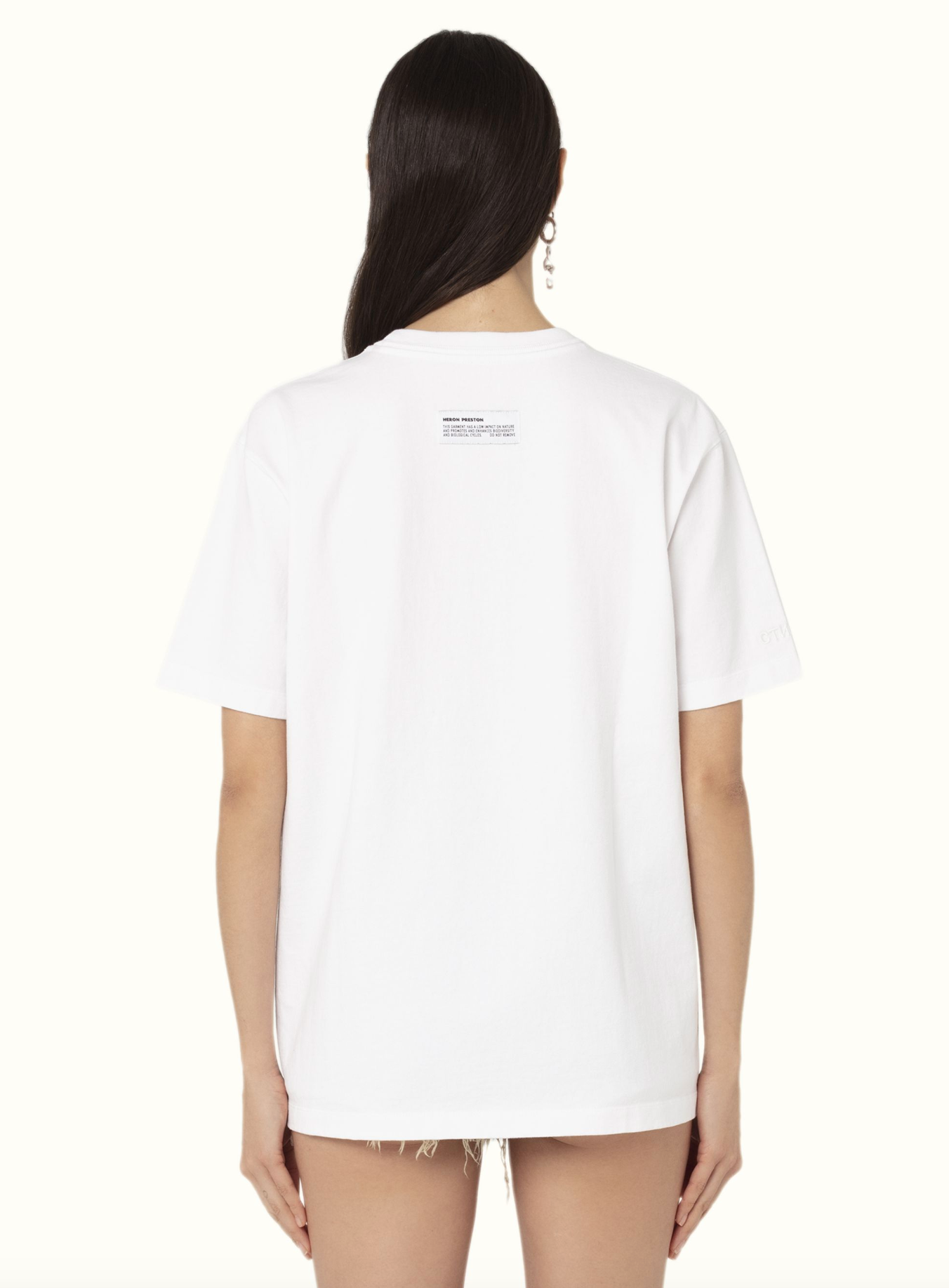 Heron Preston Elevated White Cotton Tee - Timeless Comfort