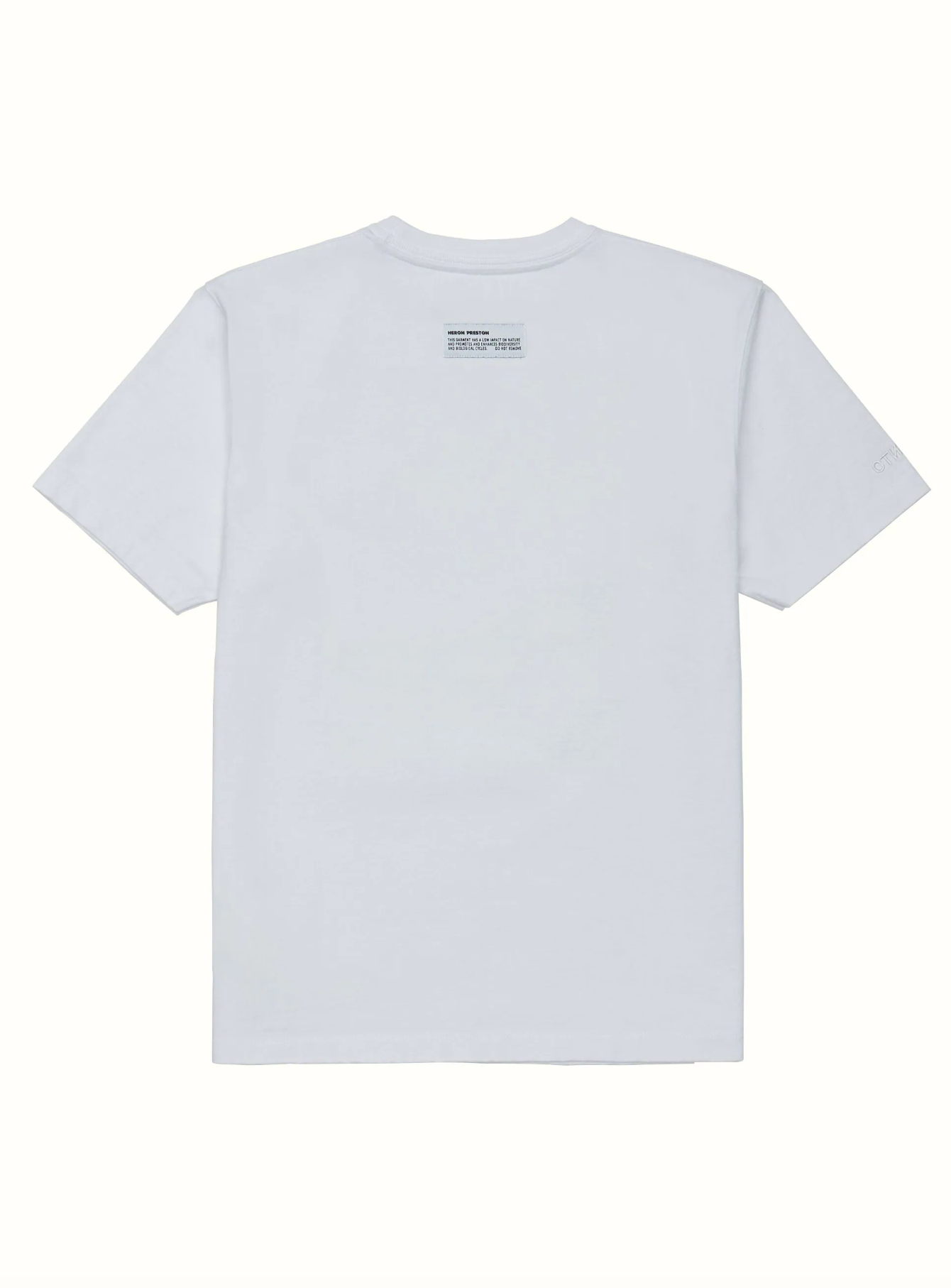 Heron Preston Elevated White Cotton Tee - Timeless Comfort