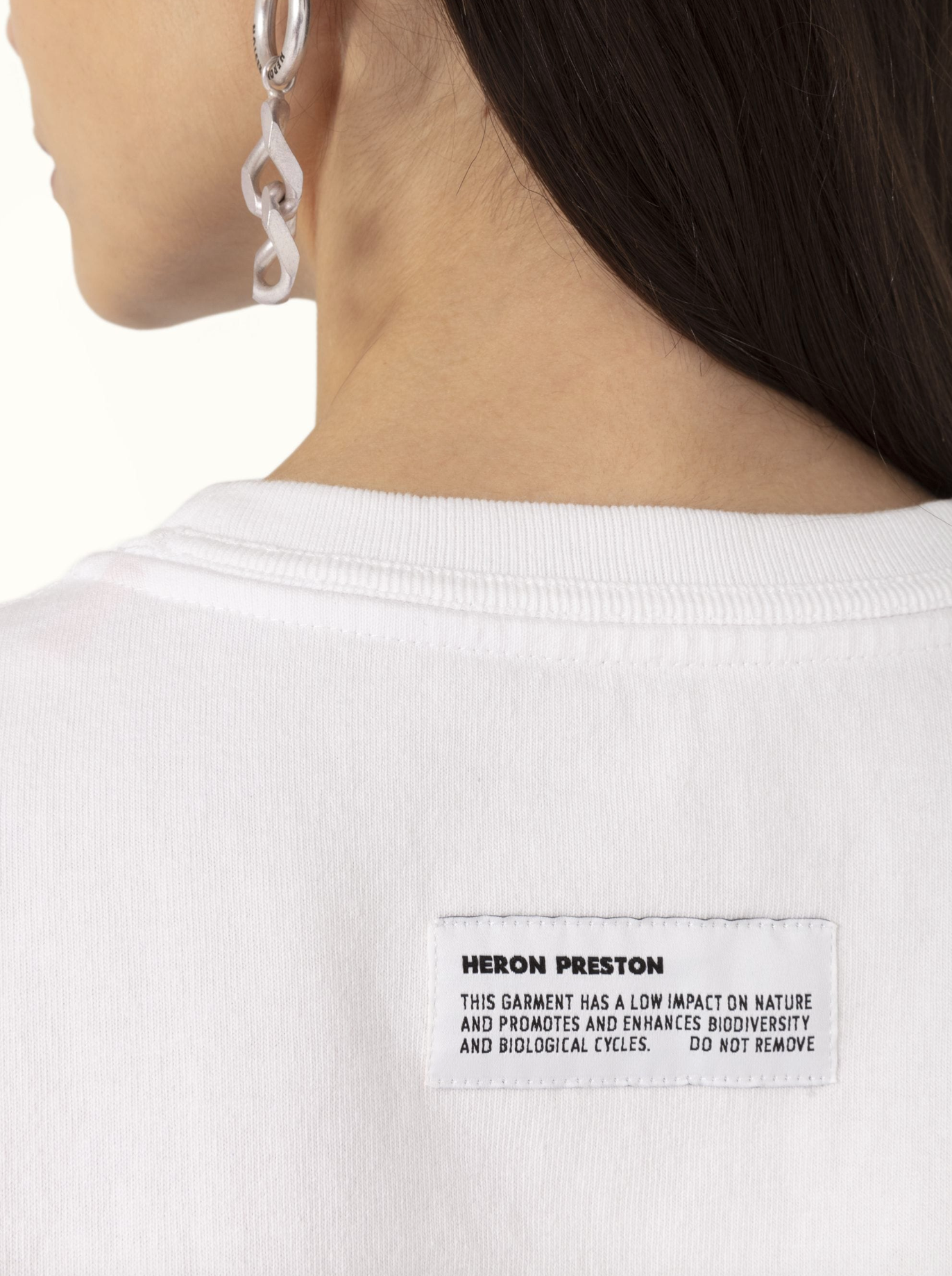 Heron Preston Elevated White Cotton Tee - Timeless Comfort