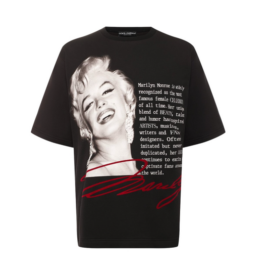 Dolce & Gabbana Elegant Cotton Stretch Logo Tee