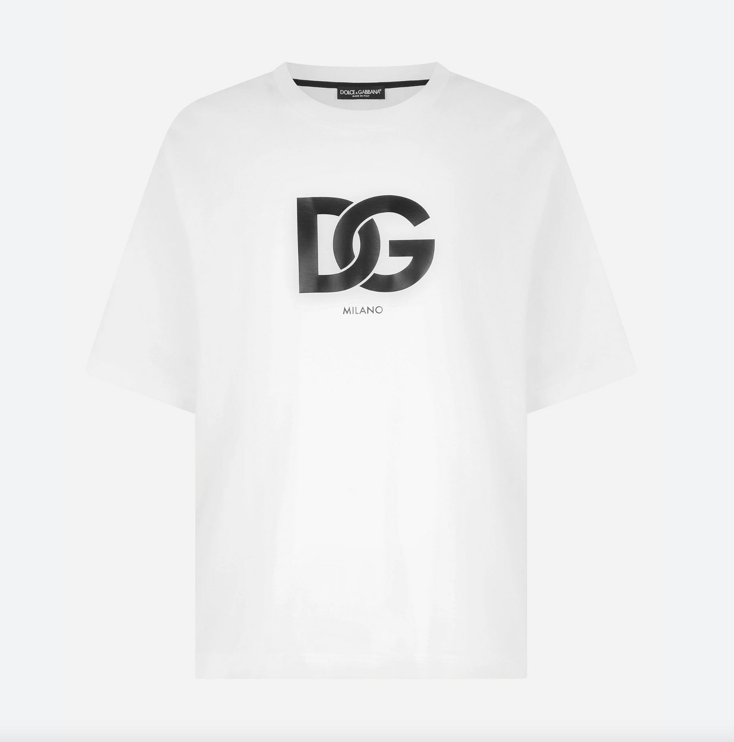 Dolce & Gabbana Elegant White Logo Tee - Pure Cotton