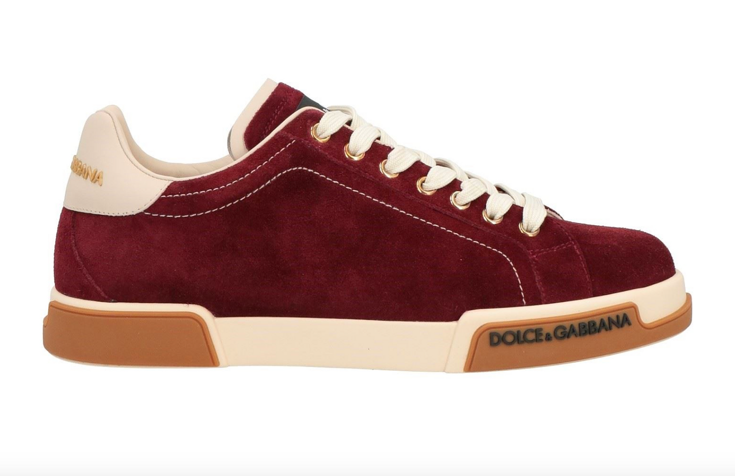 Dolce & Gabbana Italian Red Calf Leather Sneakers