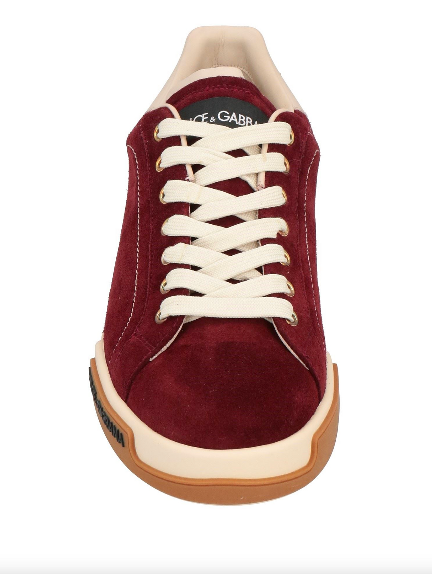 Dolce & Gabbana Italian Red Calf Leather Sneakers