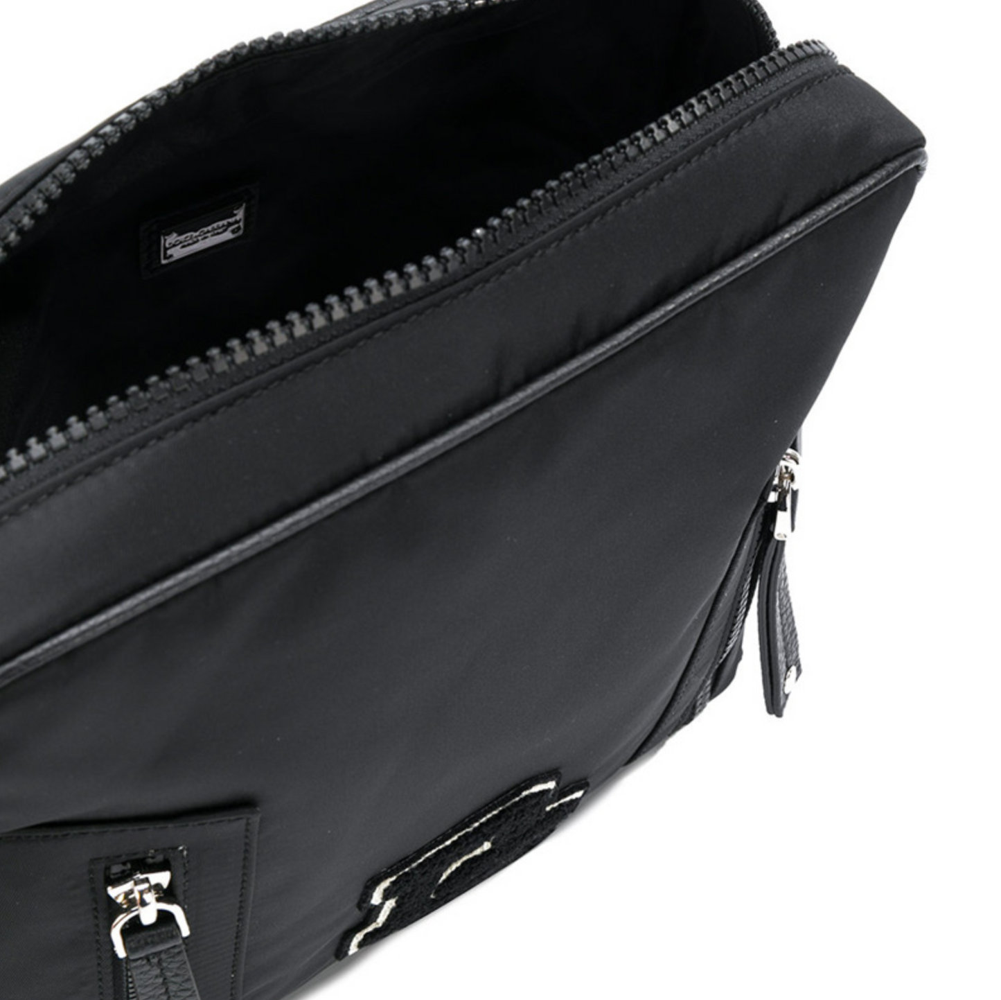 Dolce & Gabbana Sleek Nylon Crossbody With Leather Accents