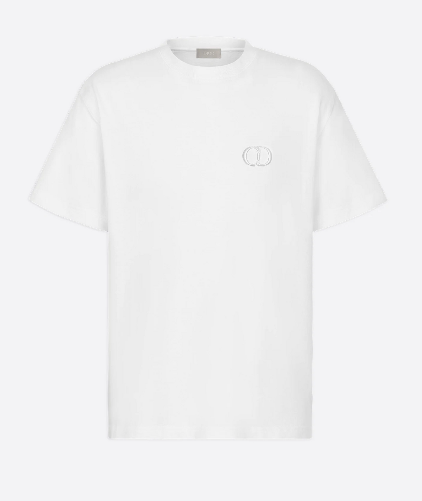 Dior Iconic Cotton Jersey Tee with Chest Logo