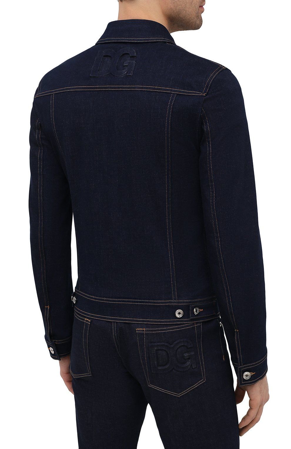 Dolce & Gabbana Elegant Dark Blue Denim Jacket