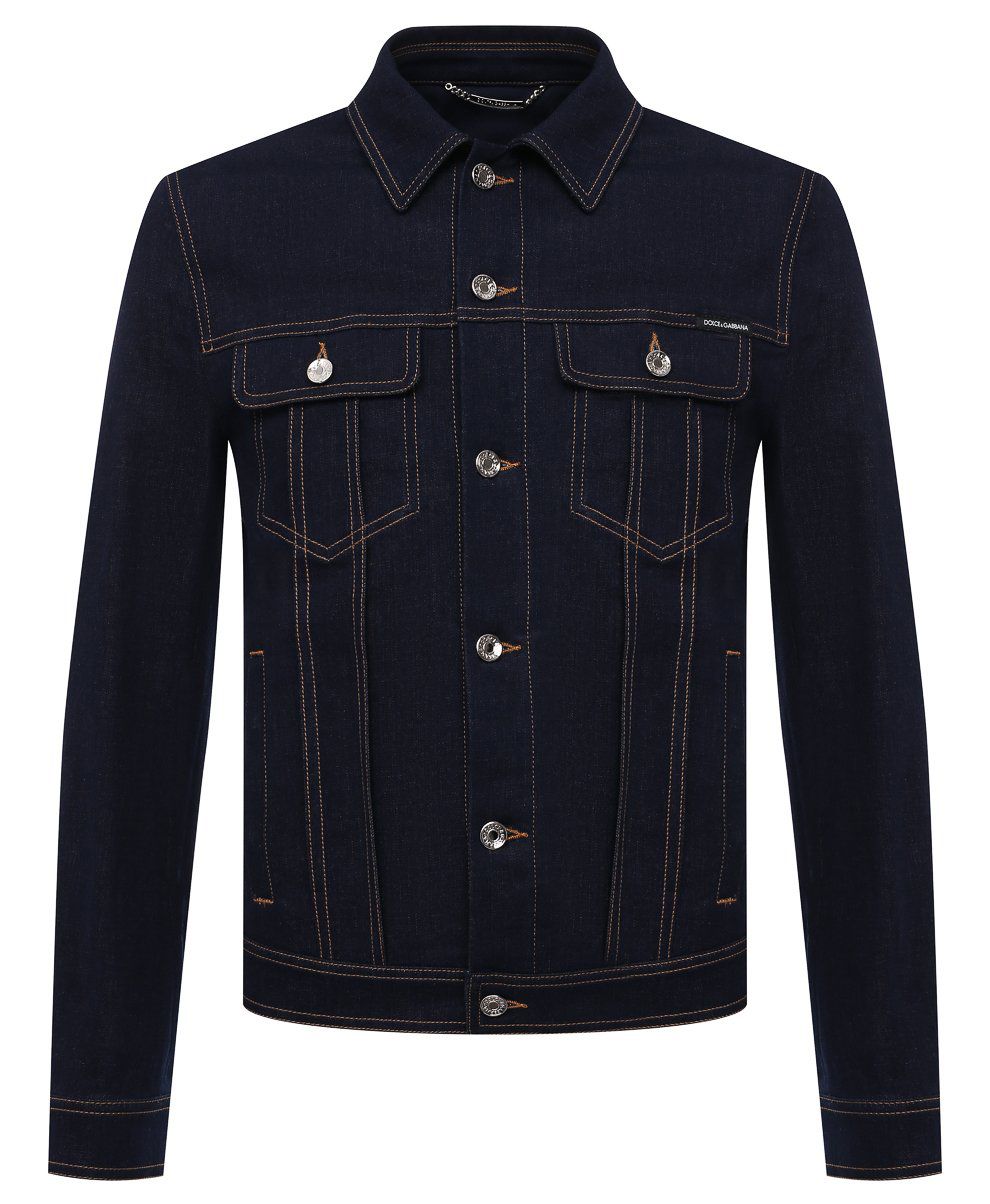 Dolce & Gabbana Elegant Dark Blue Denim Jacket