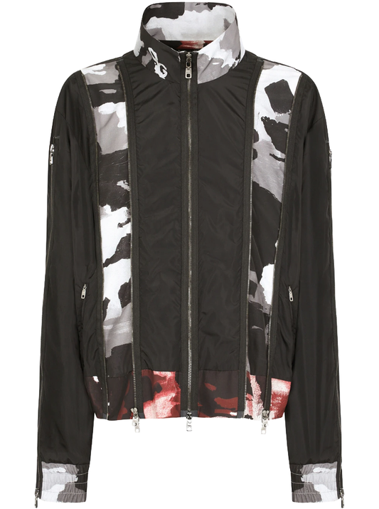 Dolce & Gabbana Chic Camouflage Lined Technical Jacket