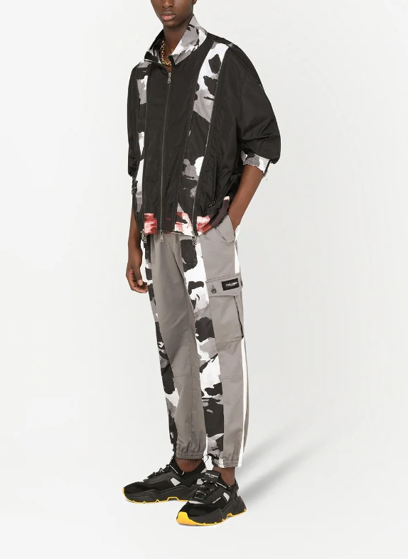 Dolce & Gabbana Chic Camouflage Lined Technical Jacket