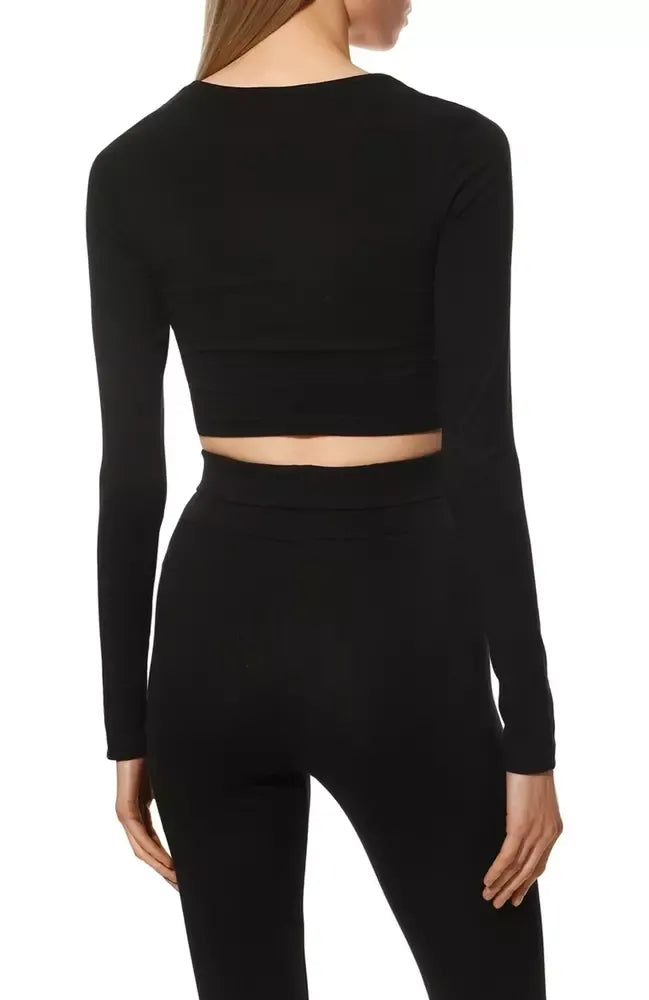 Hinnominate Elegant Long-Sleeved Elastic Waist Tee