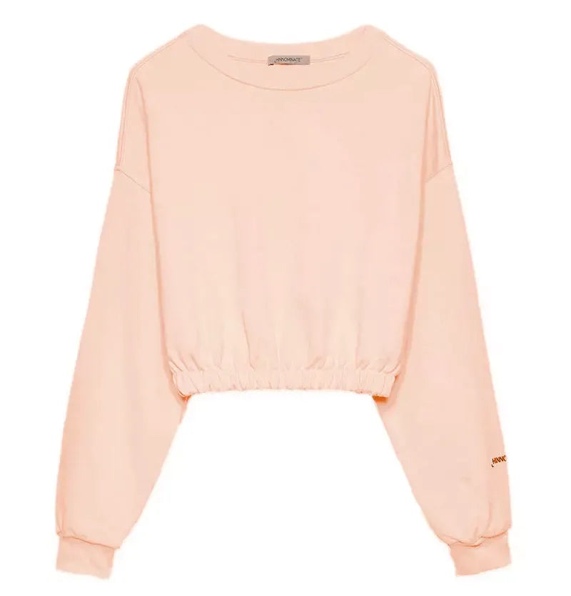 Hinnominate Elegant Pink Sweatshirt with Logo