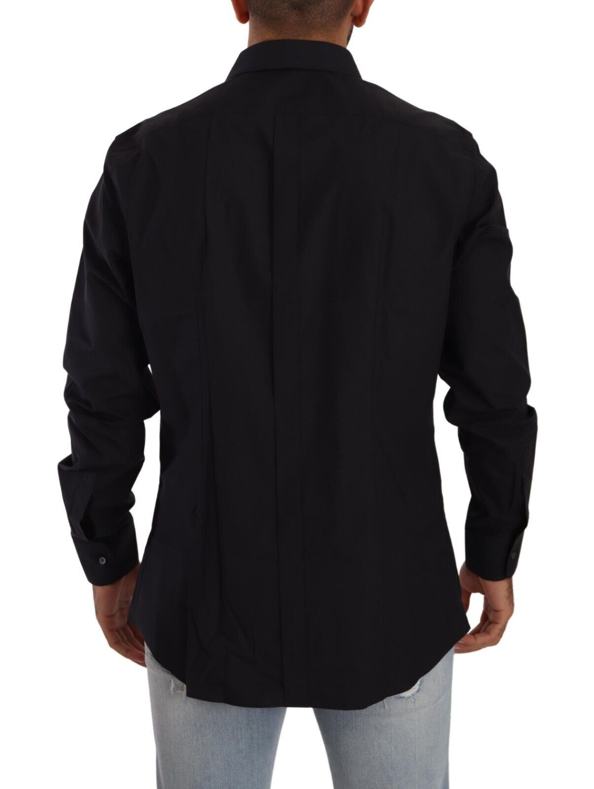 Dolce & Gabbana Elegant Black Cotton Dress Shirt