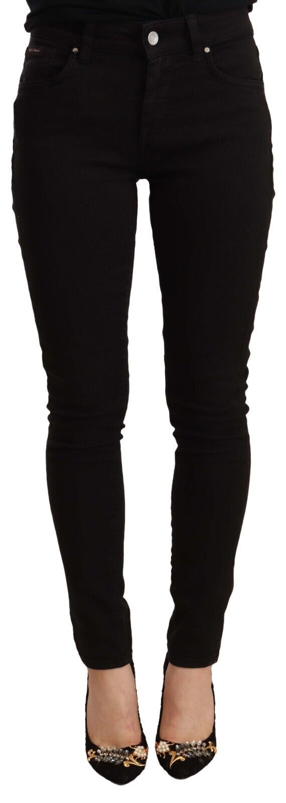 Dolce & Gabbana Elegant Slim-Fit Black Skinny Jeans