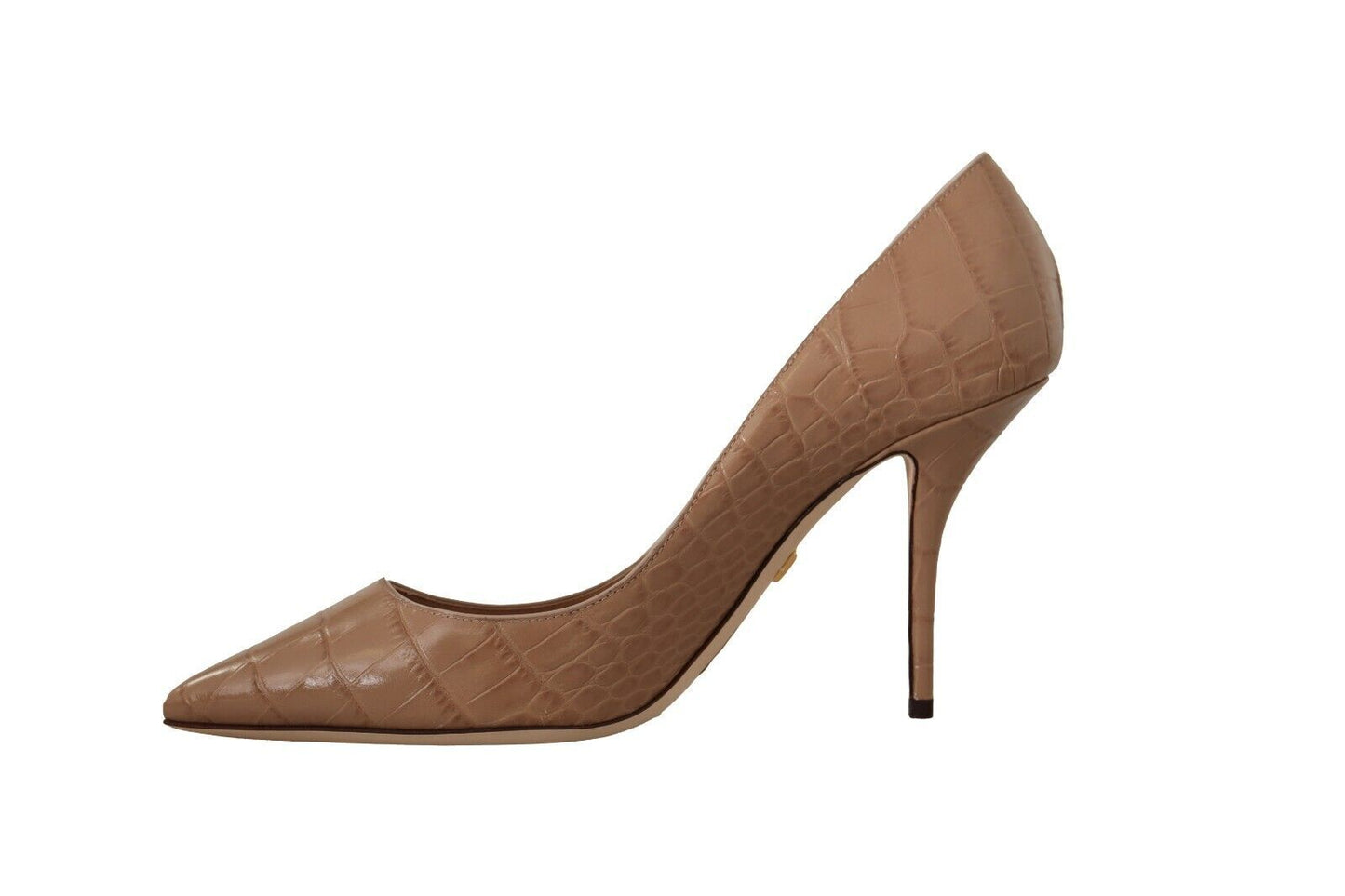 Dolce & Gabbana Beige Pointed Leather Pumps