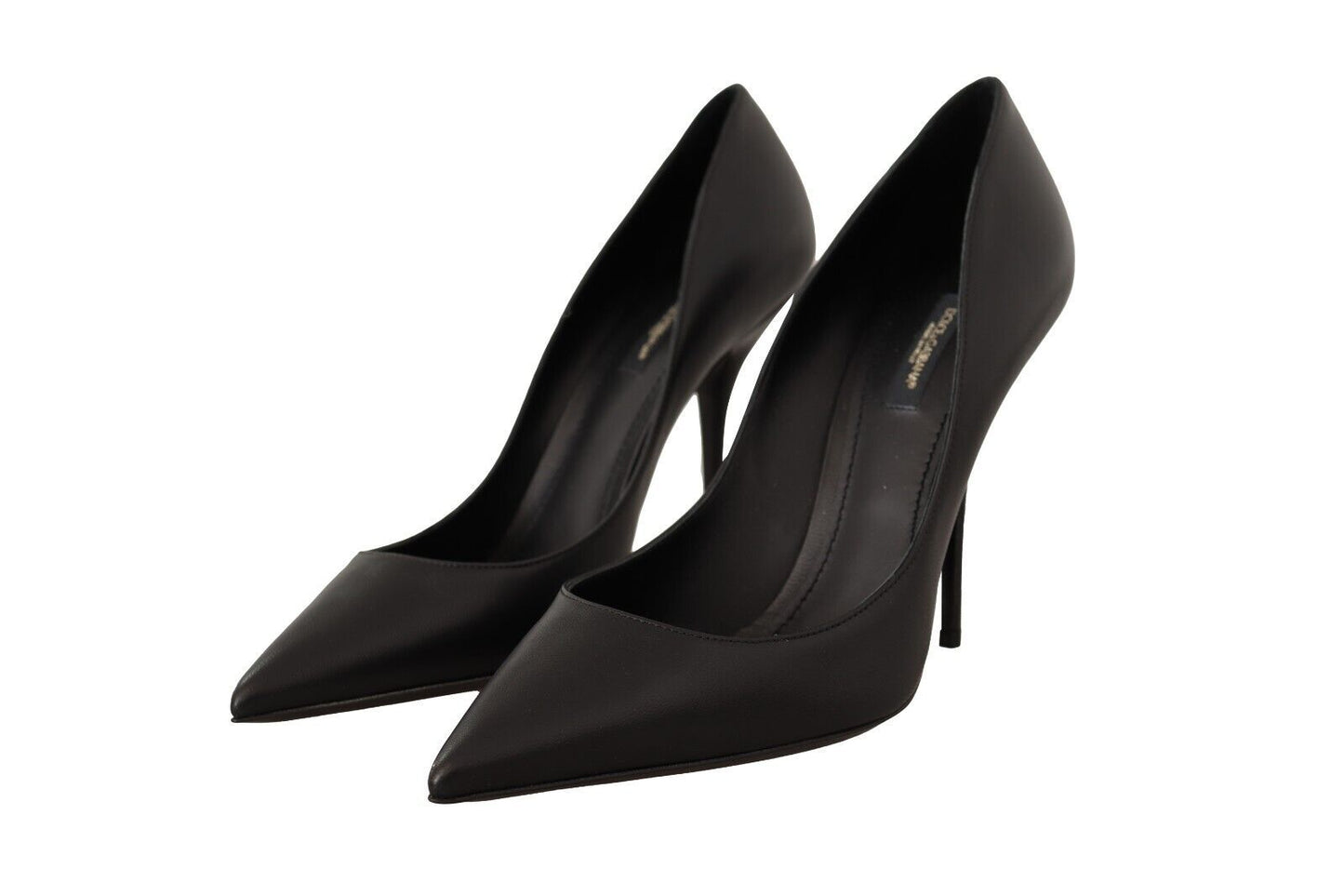 Dolce & Gabbana Elegant Black Devotion Leather Pumps