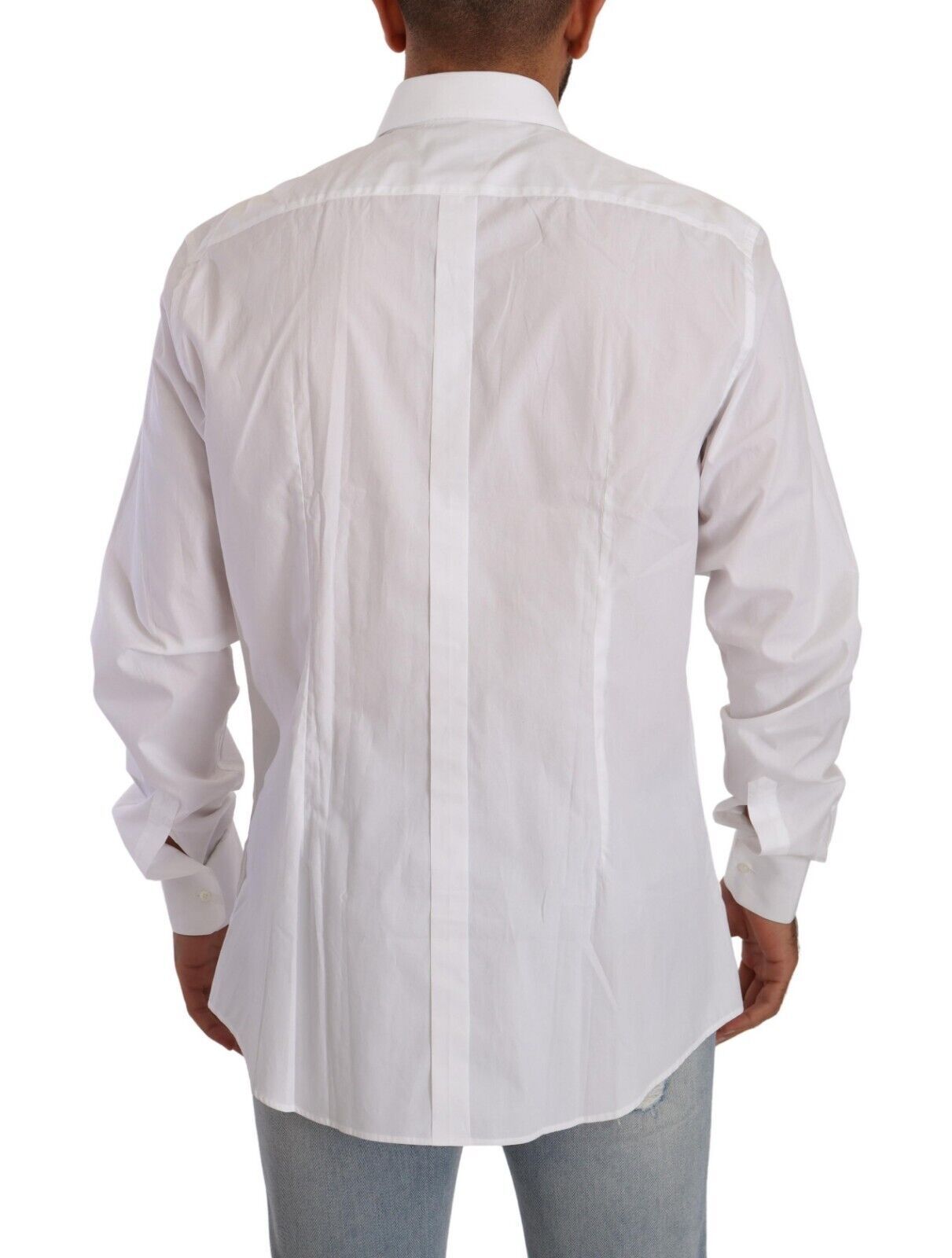 Dolce & Gabbana Elegant White Cotton Dress Shirt