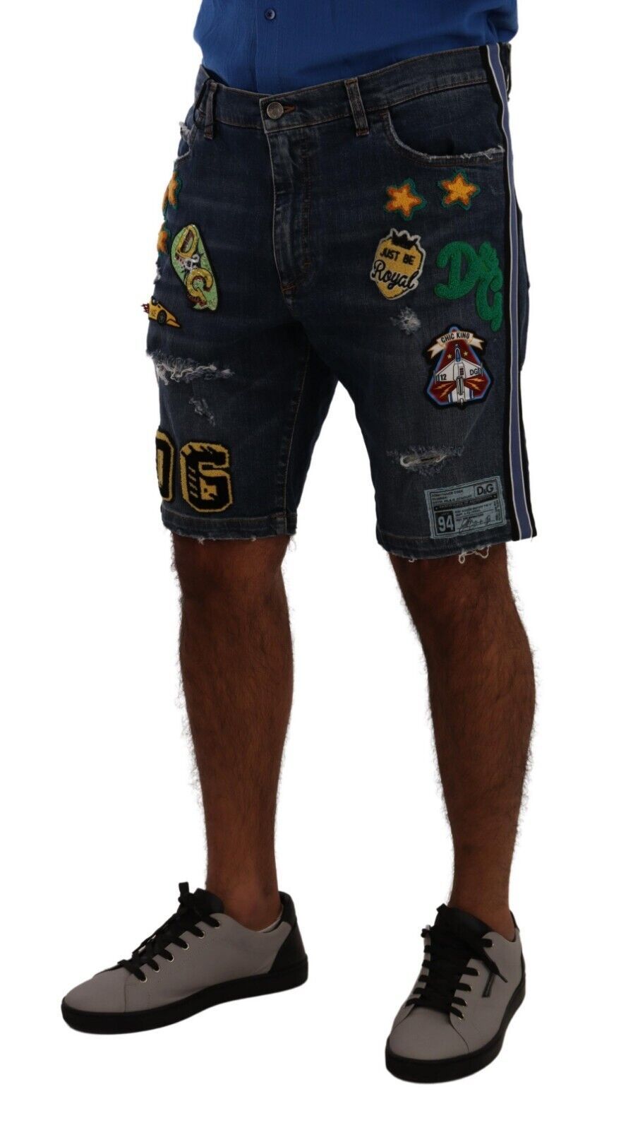 Dolce & Gabbana Chic Denim Above Knee Slim Fit Shorts