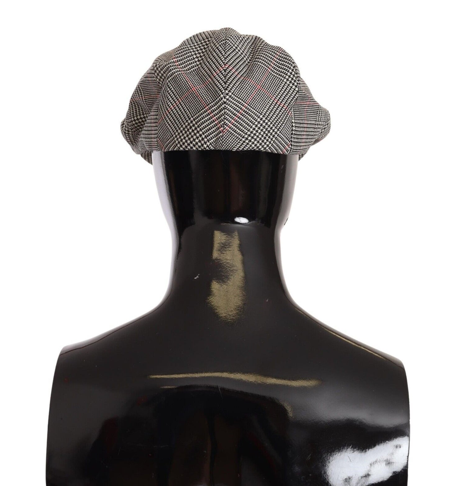 Dolce & Gabbana Elegant Tartan Newsboy Cap in Virgin Wool