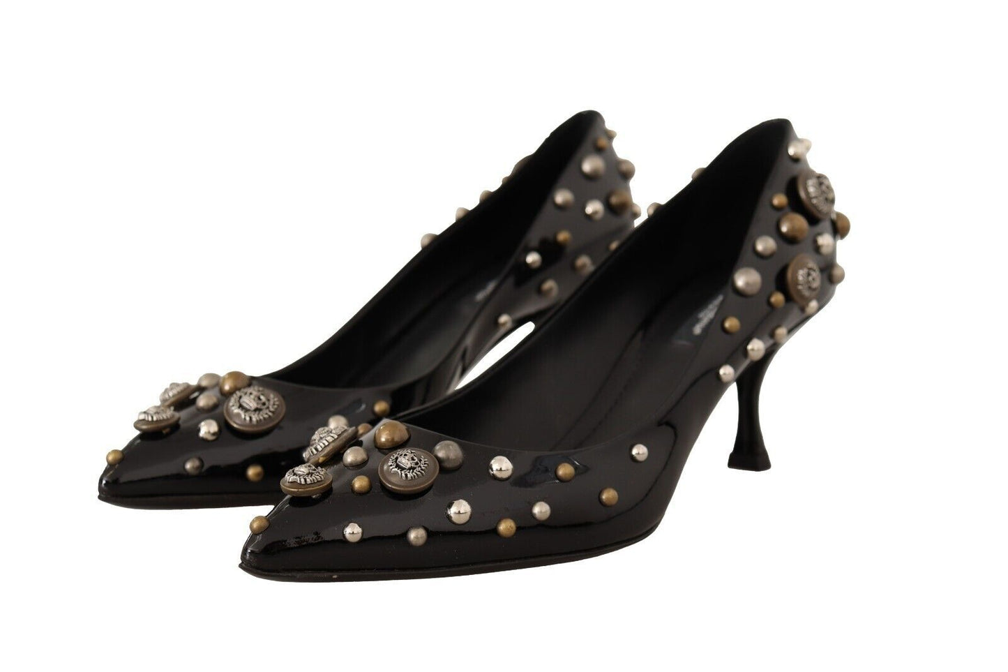 Dolce & Gabbana Chic Studded Leather Pumps