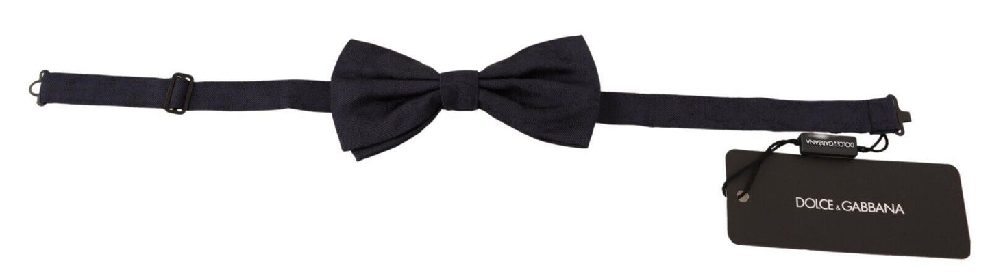 Dolce & Gabbana Elegant Silk Black Bow Tie