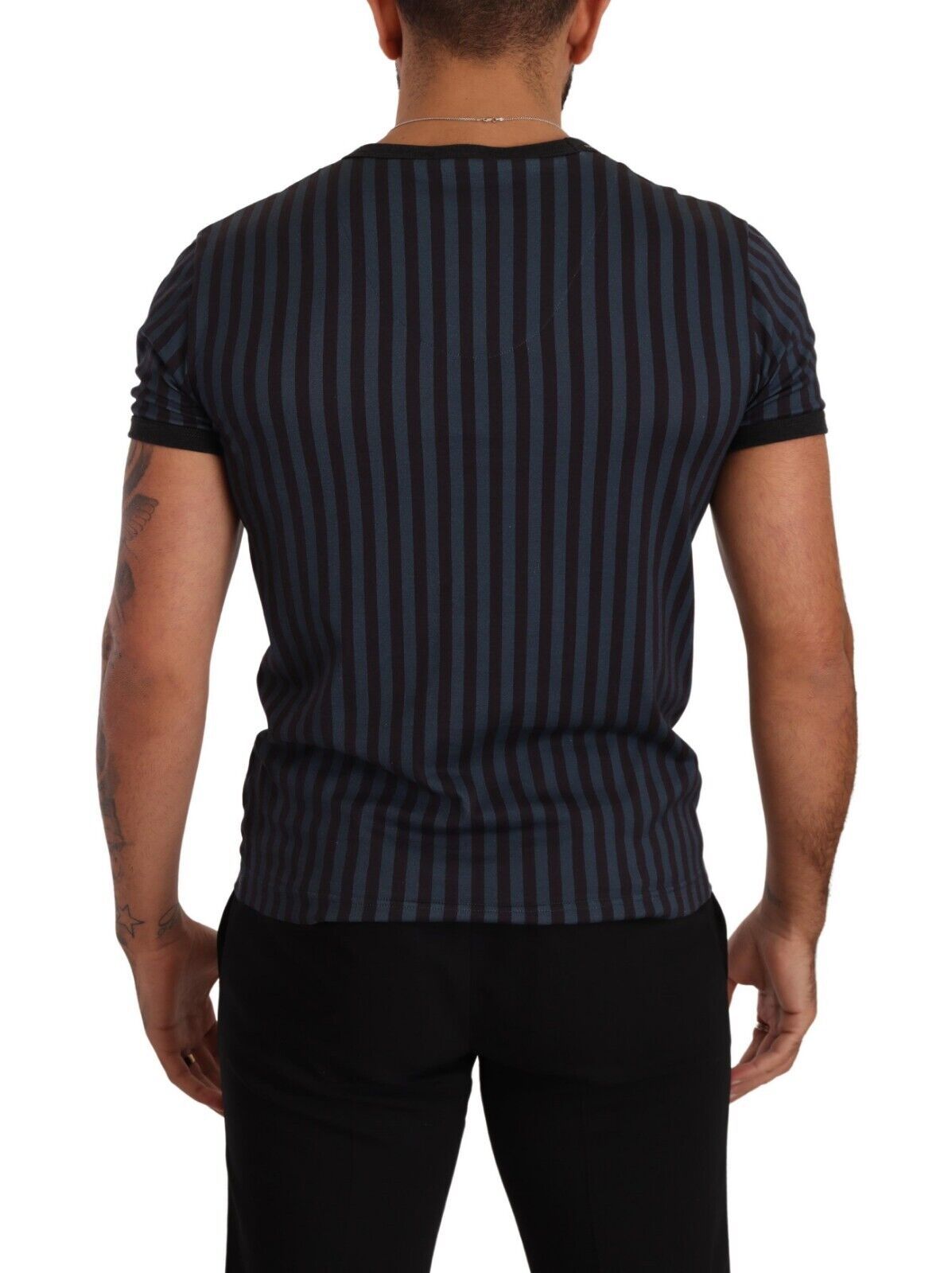 Dolce & Gabbana Elegant Striped Cotton T-Shirt