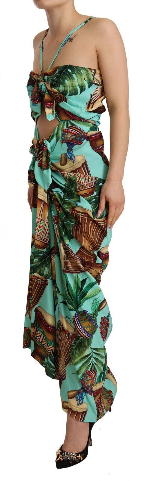 Dolce & Gabbana Exquisite Jungle Print Maxi Dress