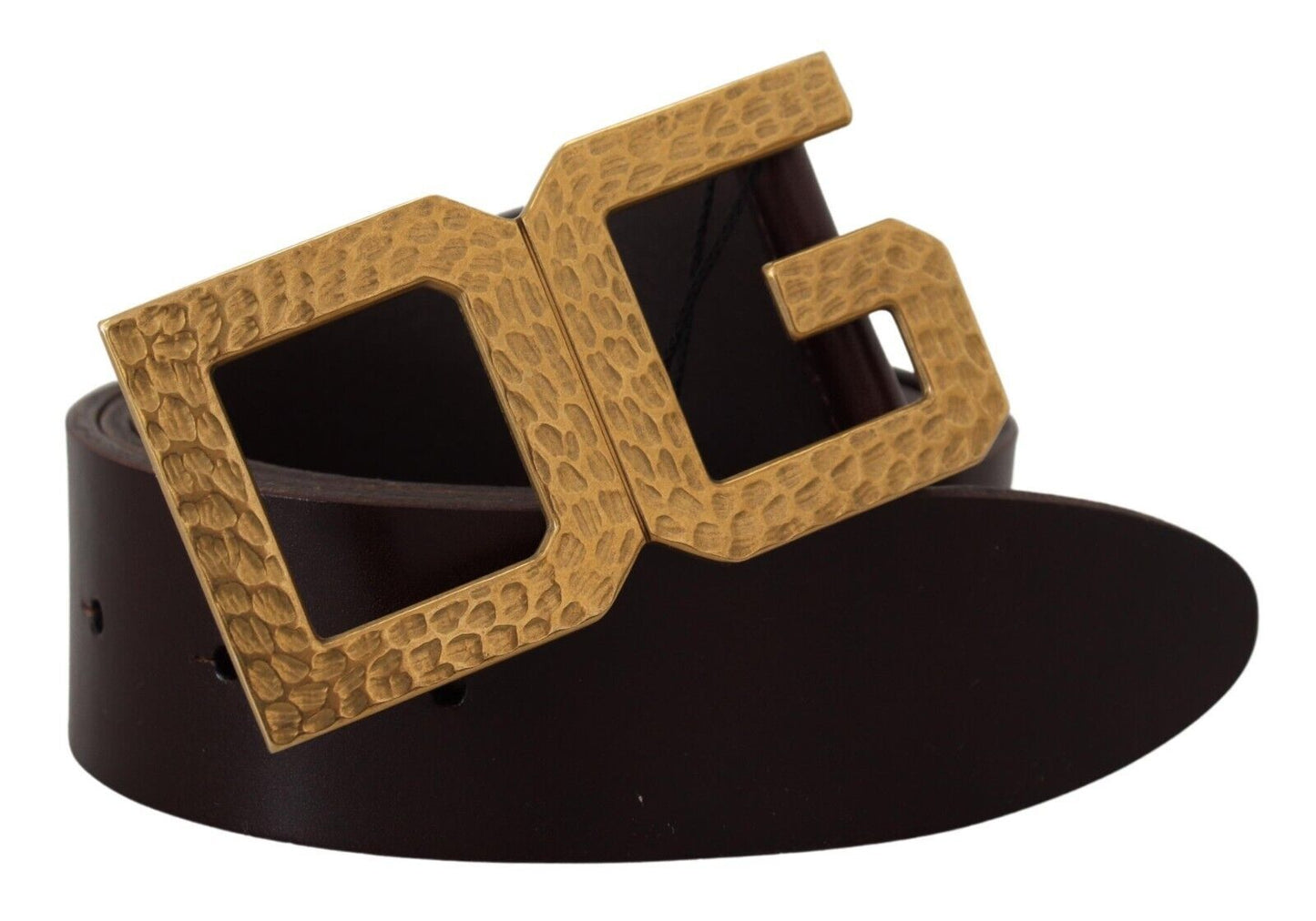 Dolce & Gabbana Elegant Leather Belt with DG Metal Buckle