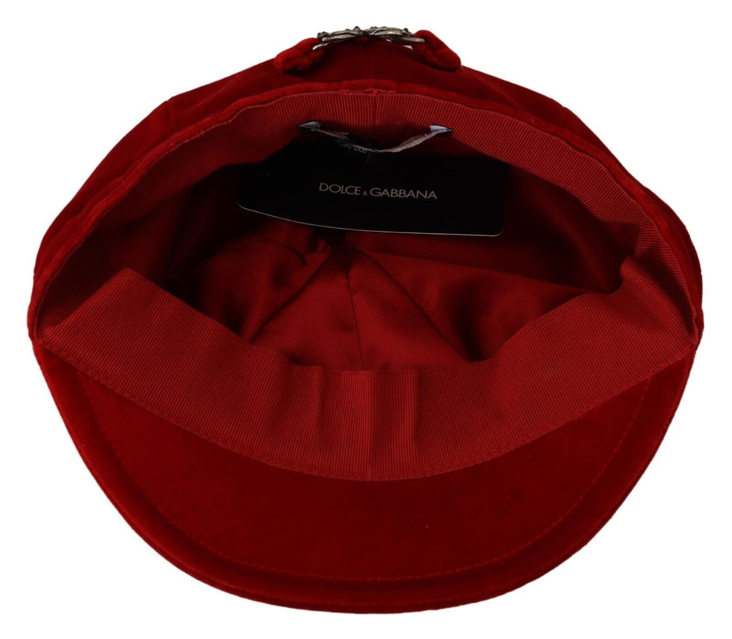 Dolce & Gabbana Elegant Red Cabbie Hat