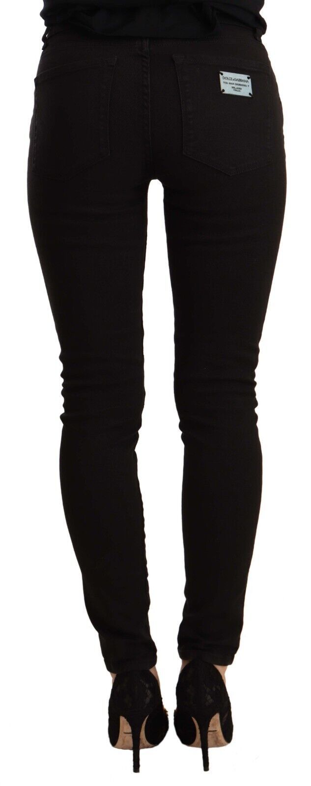 Dolce & Gabbana Elegant Slim-Fit Black Skinny Jeans