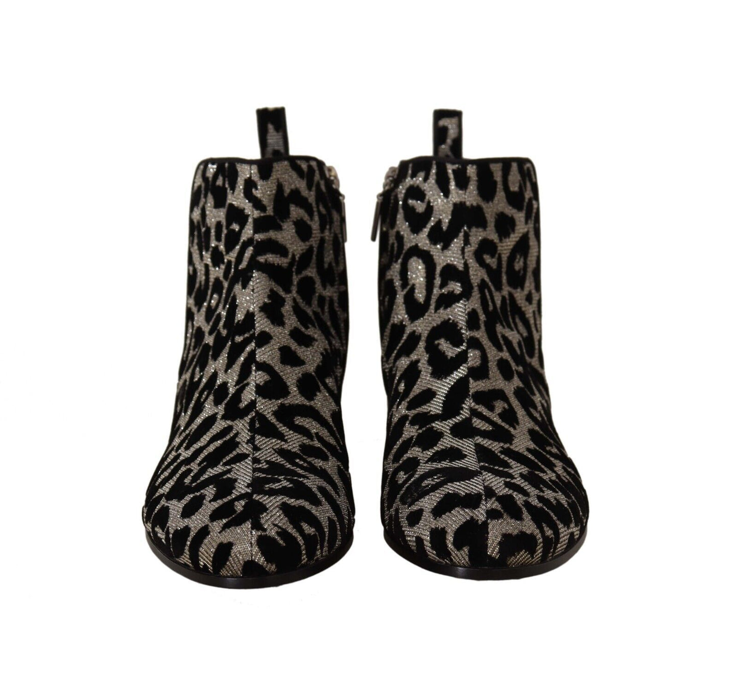 Dolce & Gabbana Elegant Leopard Print Short Boots