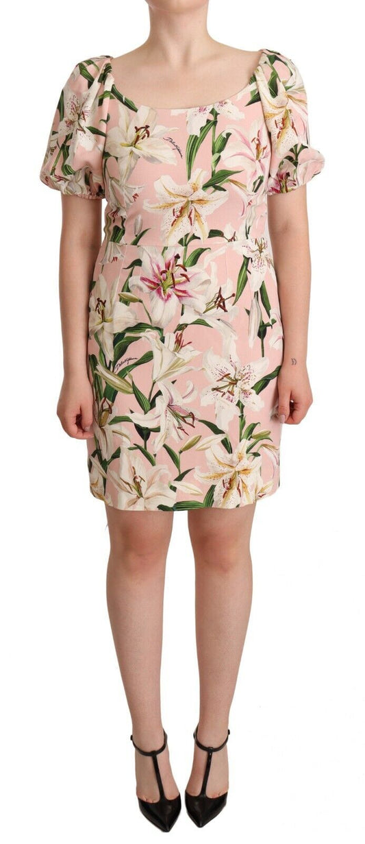 Dolce & Gabbana Floral Lilies Print Mini Dress