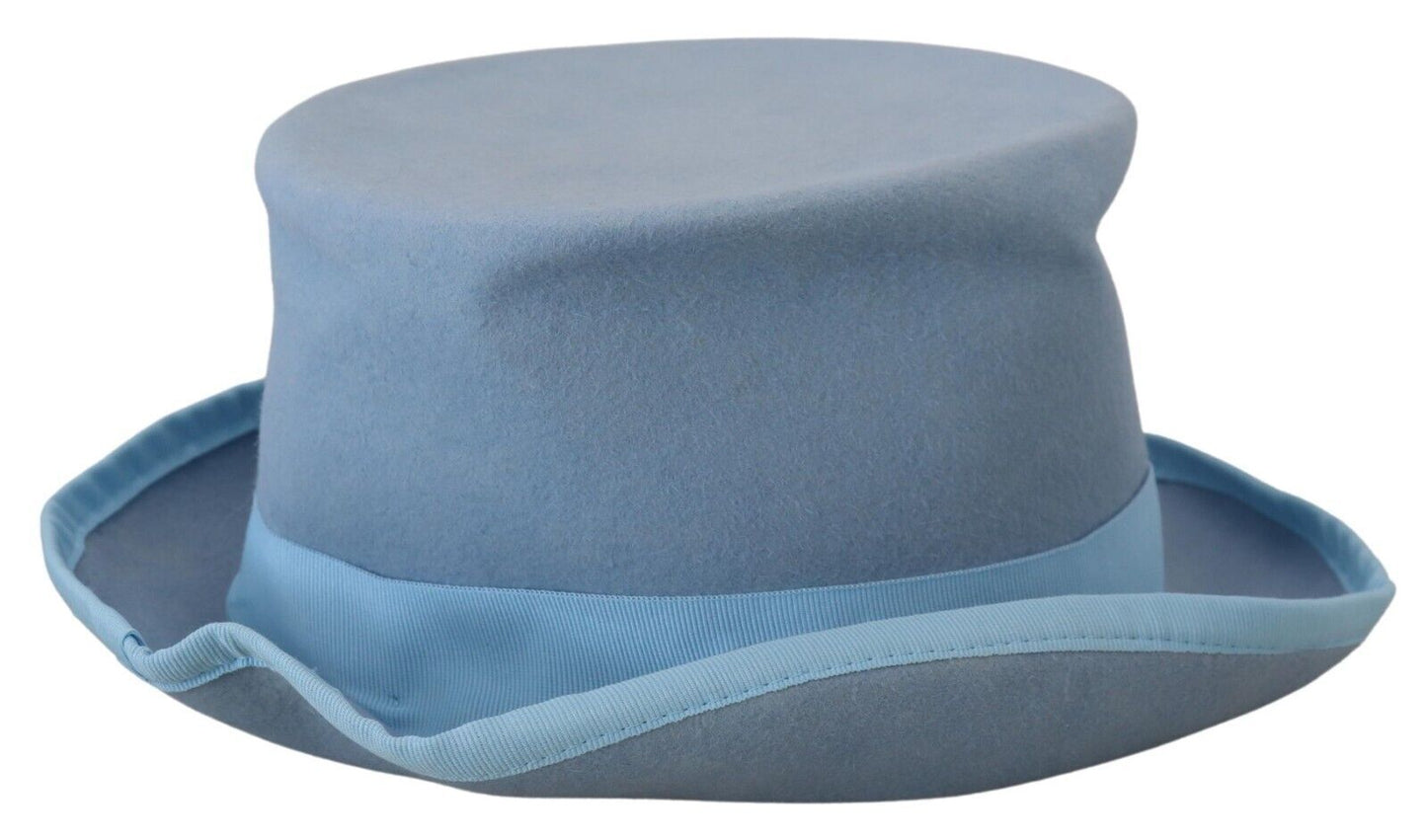 Dolce & Gabbana Elegant Light Blue Top Hat