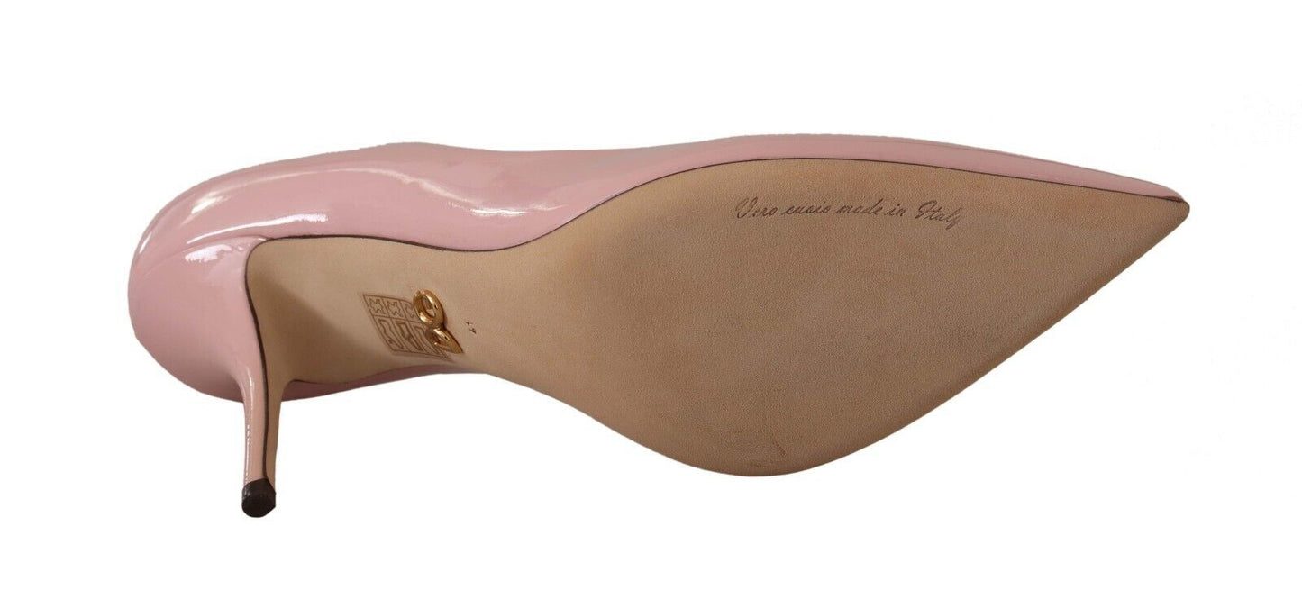 Dolce & Gabbana Elegant Pink Patent Leather Heels