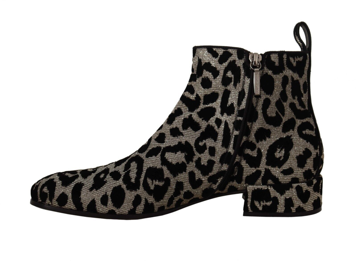 Dolce & Gabbana Elegant Leopard Print Short Boots