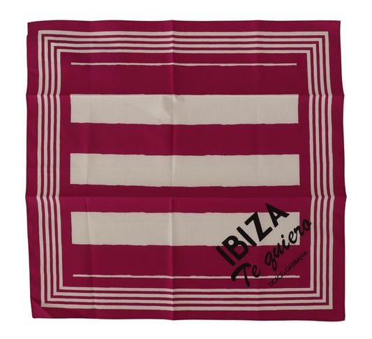 Dolce & Gabbana Chic Striped Cotton Handkerchief