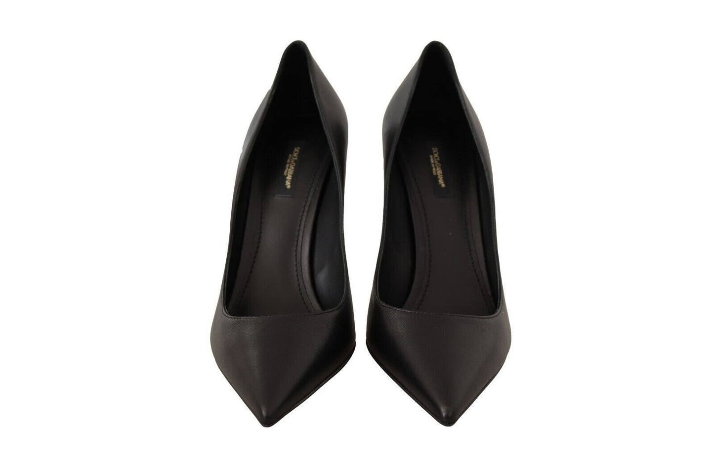 Dolce & Gabbana Elegant Black Devotion Leather Pumps