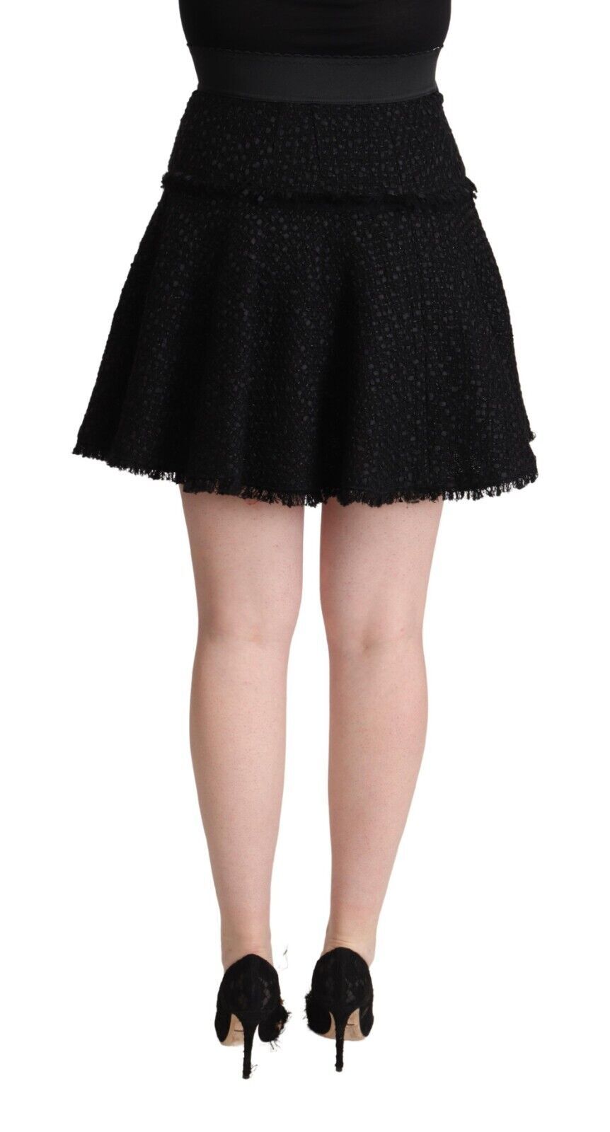 Dolce & Gabbana Elegant Knitted A-Line Mini Skirt